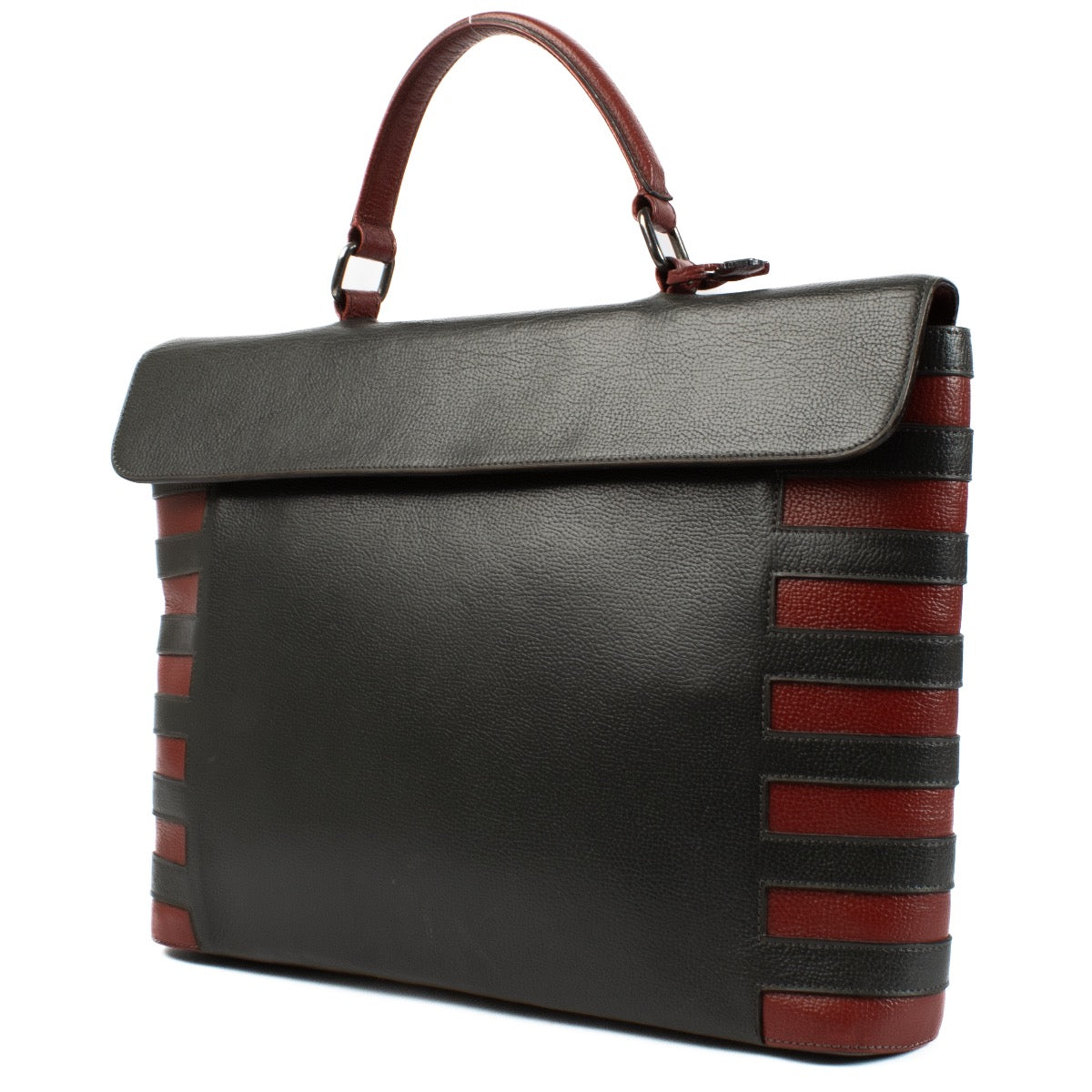 shop 100% authentic second hand Delvaux Green Leather Briefcase on Labellov.com