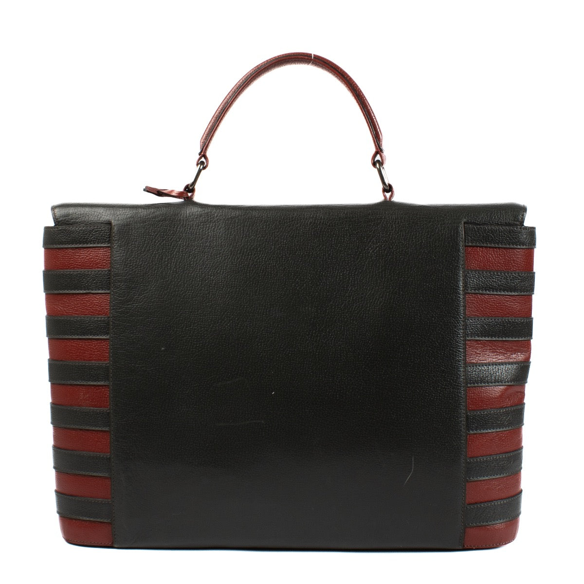 shop 100% authentic second hand Delvaux Green Leather Briefcase on Labellov.com