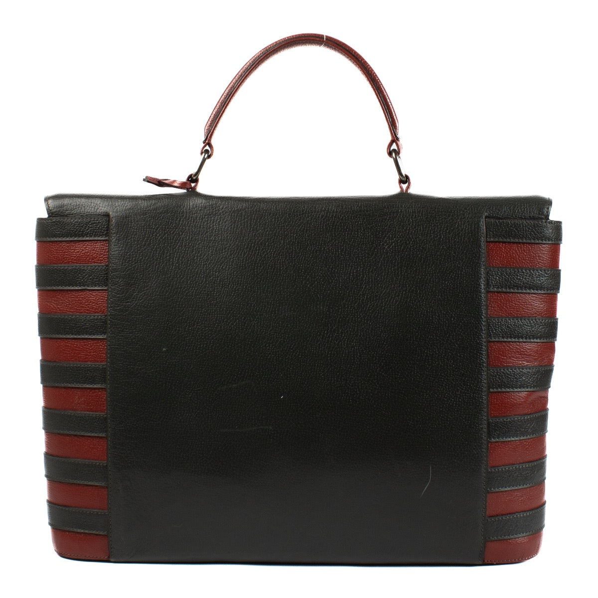 shop 100% authentic second hand Delvaux Green Leather Briefcase on Labellov.com