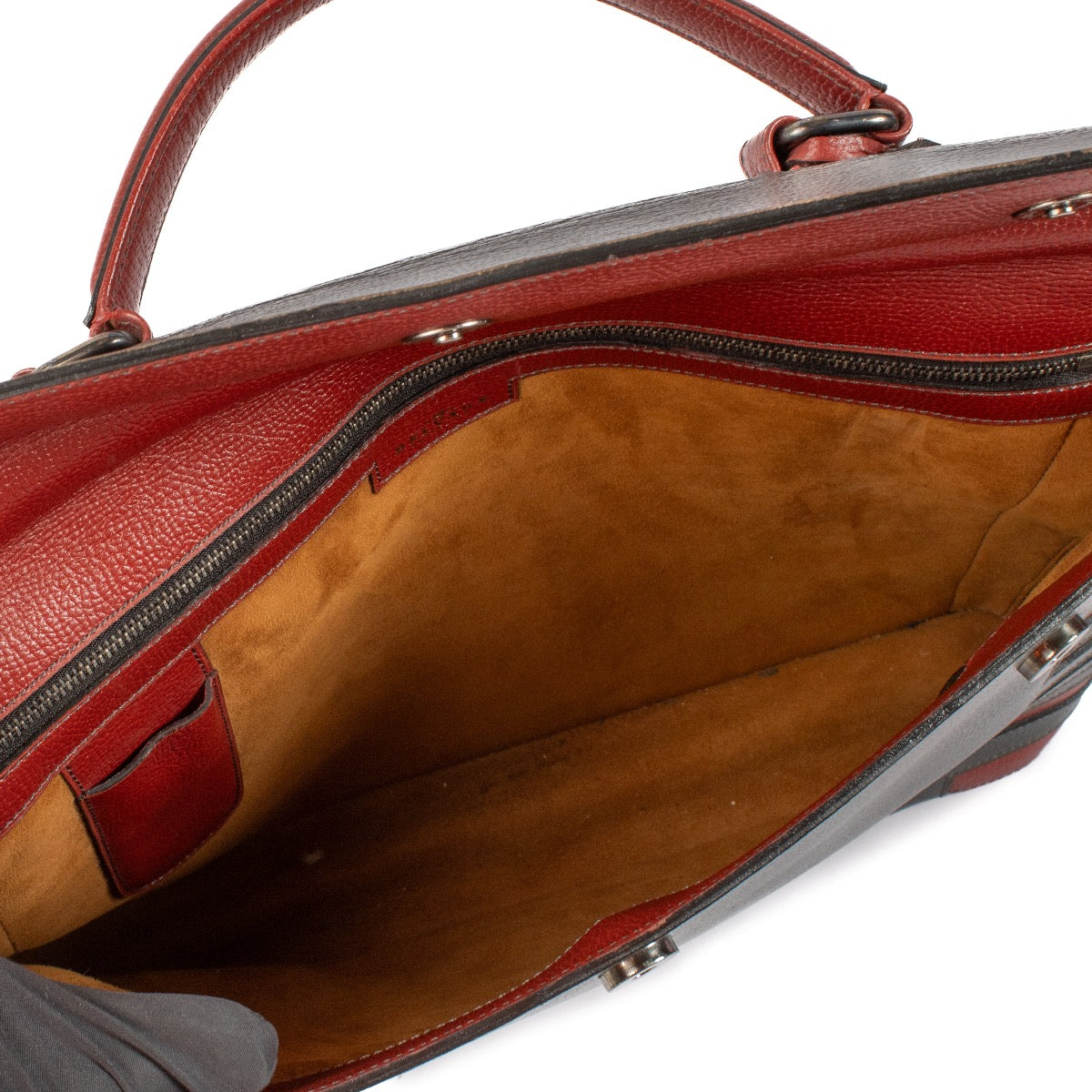 shop 100% authentic second hand Delvaux Green Leather Briefcase on Labellov.com