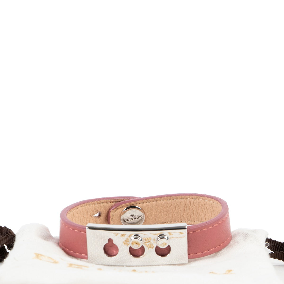 Reversible bracelet by Delvaux with silver details