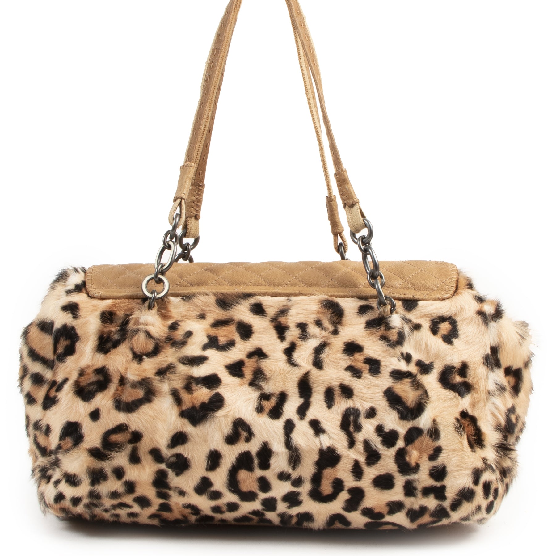 shop safe online Ermanno Scervino Brown Leopard Shoulder Bag