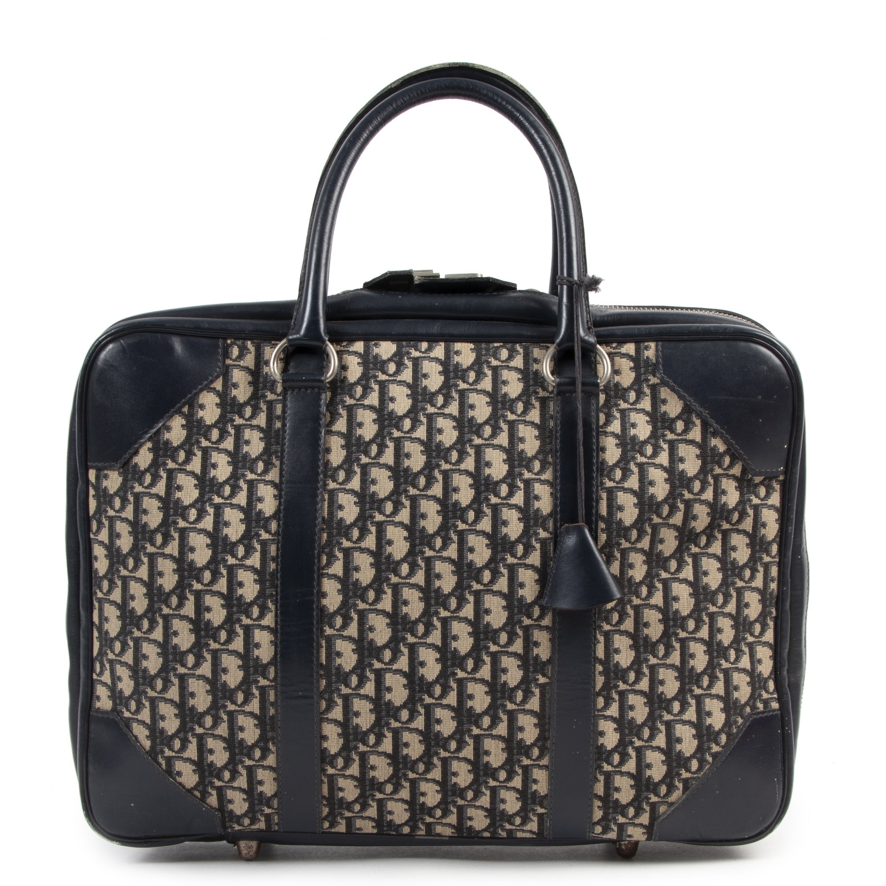 Christian Dior Navy Monogram Travel Bag