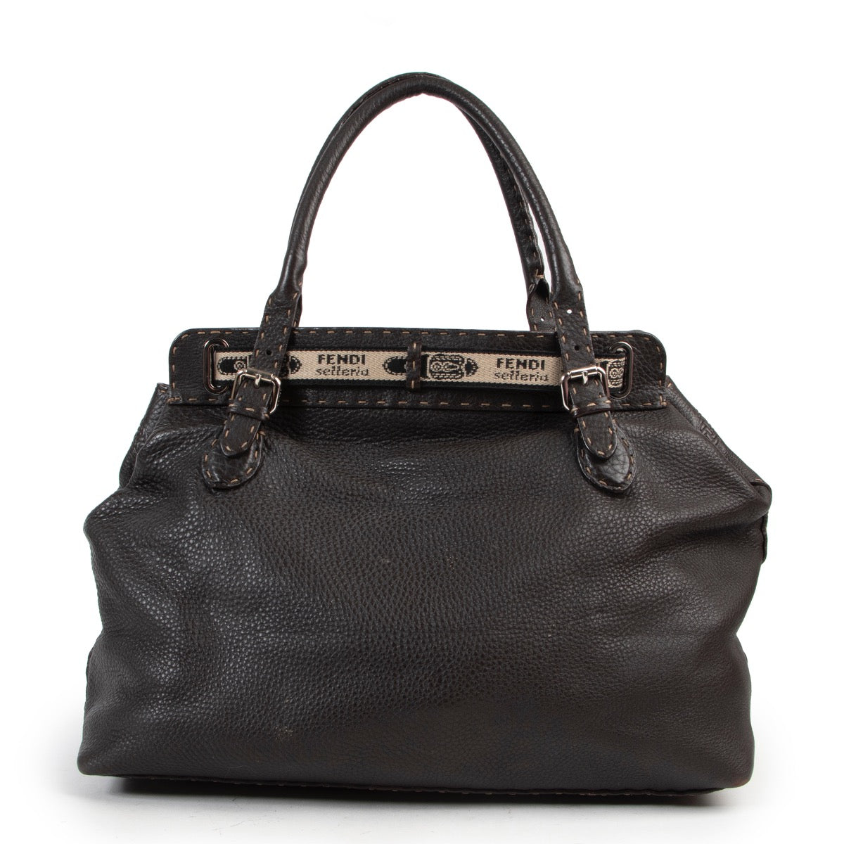 Brown Fendi horse bag in good condition. Fendi shoulder bag in brown leather. Good condition fendi shoulder bag.
