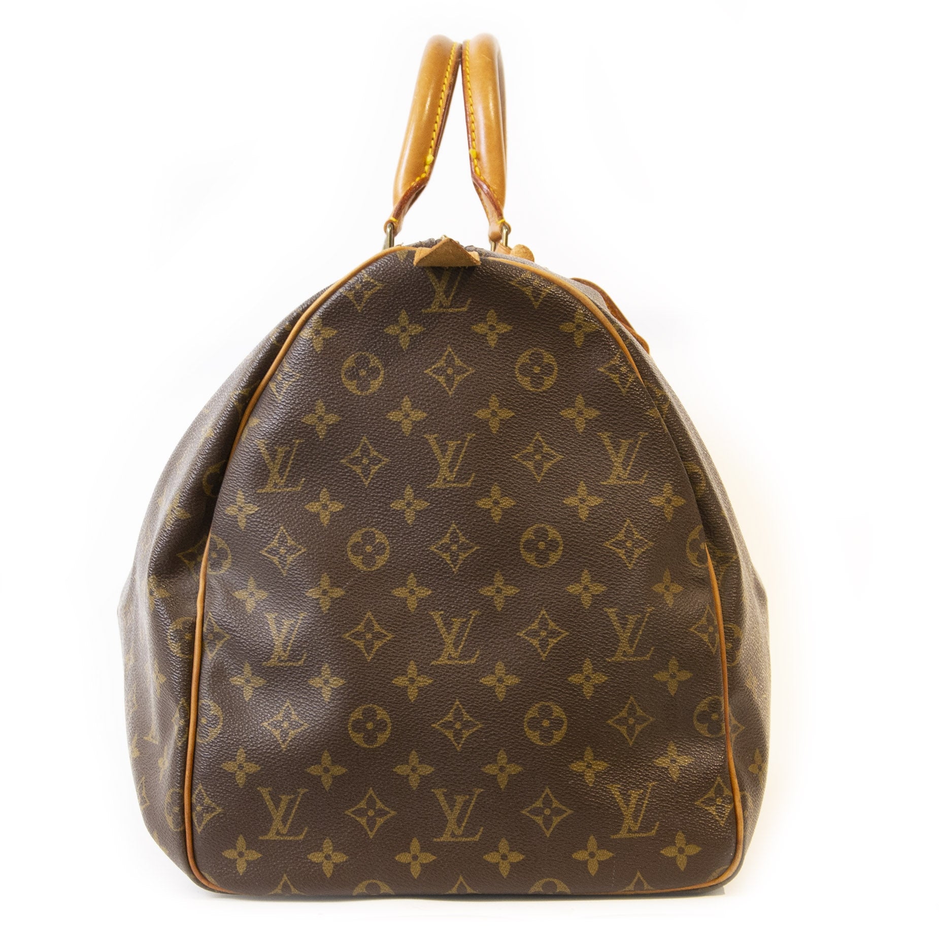Authentieke Tweedehands Louis Vuitton Monogram Keepall 55 juiste prijs veilig online shoppen luxe merken webshop winkelen Antwerpen België