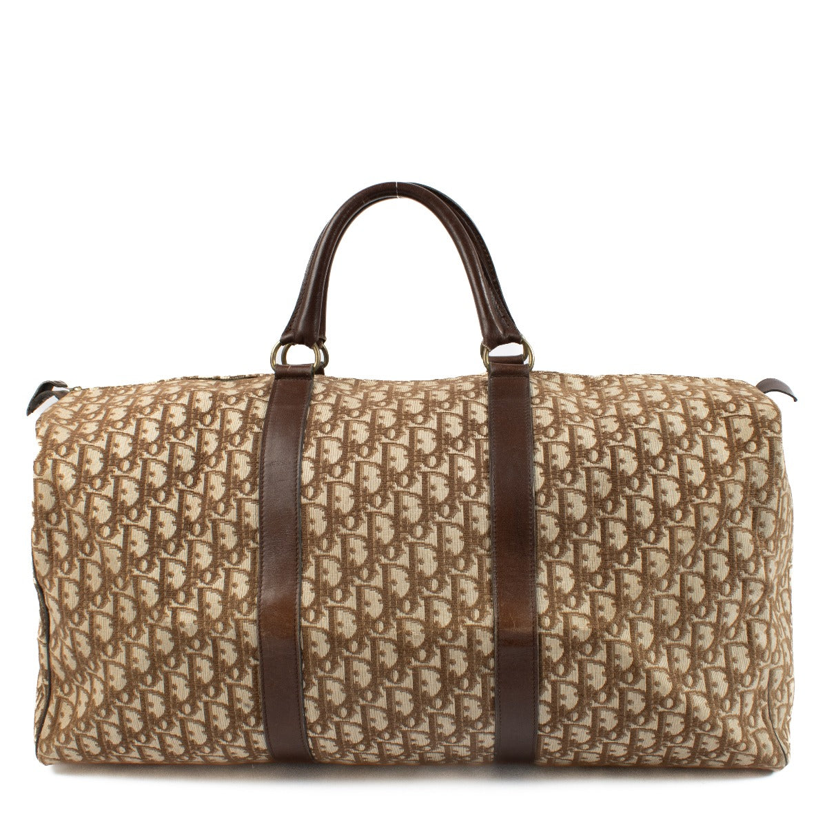 Christian Dior Vintage Brown Oblique Duffle Bag
