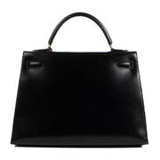 Second hand vintage pre-owned Hermès Vintage Kelly 32 Black Box on www.labellov.com
