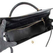 Second hand vintage pre-owned Hermès Vintage Kelly 32 Black Box on www.labellov.com