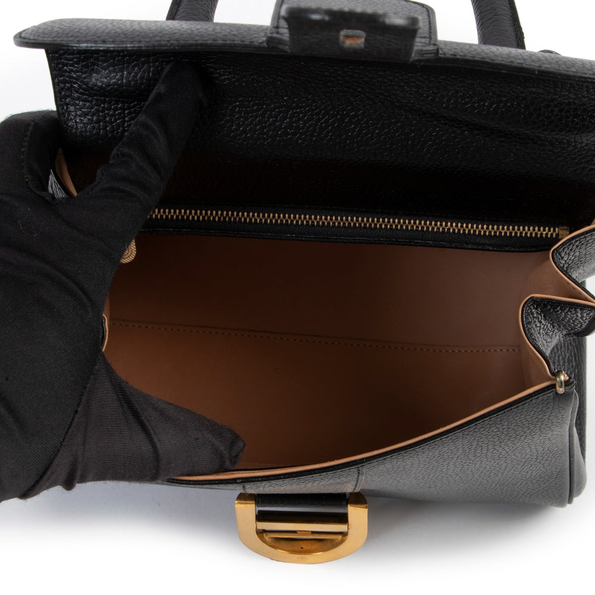 shop online authentic vintage designer Delvaux Brillant PM Black Handbag at Labellov