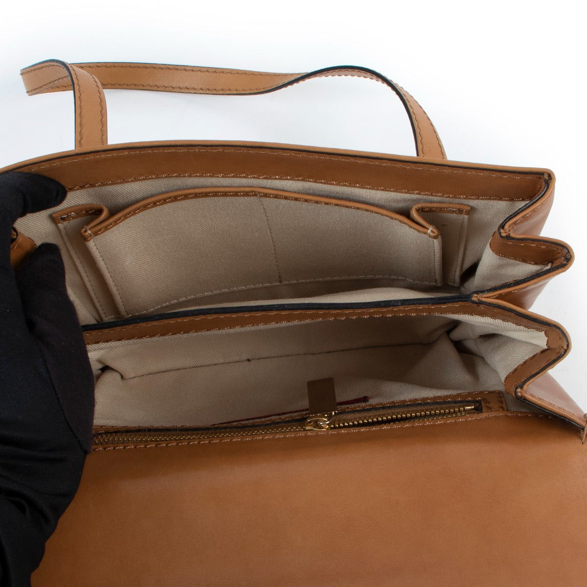 Shop a 100% authentic second hand Valentino Camel Top Handle at Labellov