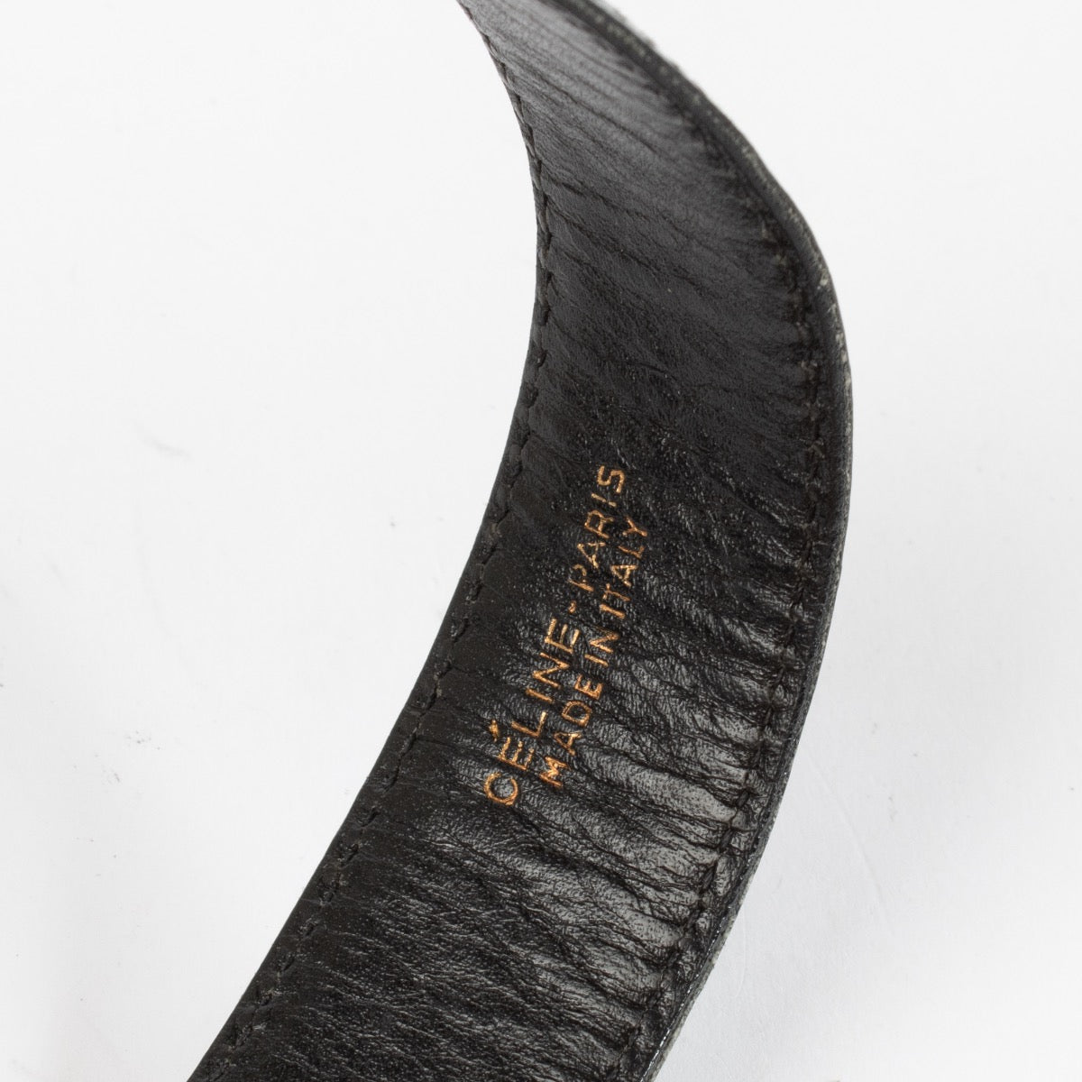 authentic vintage Celine Black Patent Belt on Labellov.com
