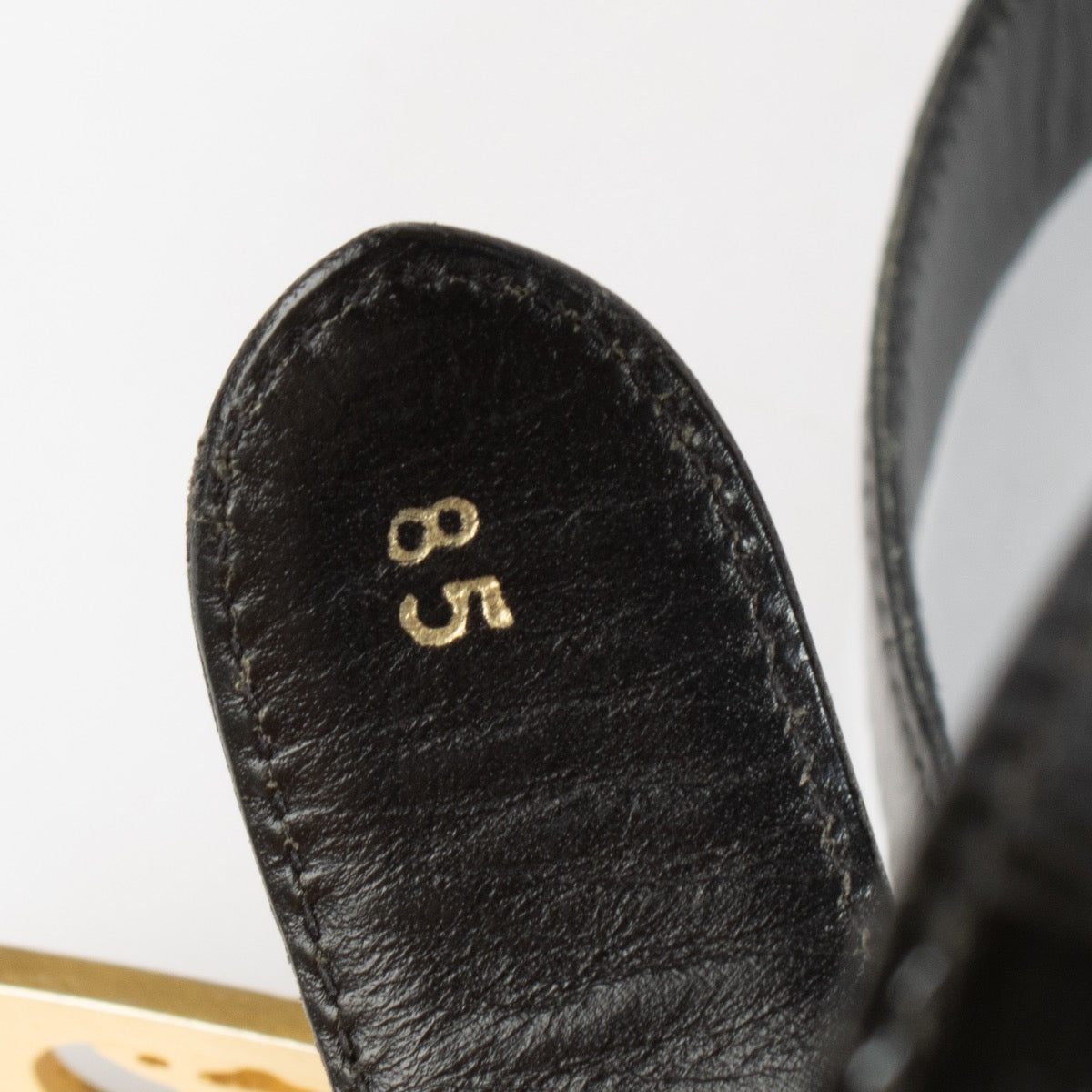 authentic vintage Celine Black Patent Belt on Labellov.com