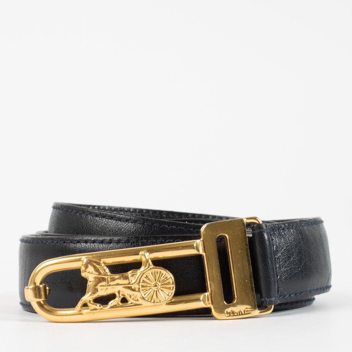 Celine Zwarte Leren Riem