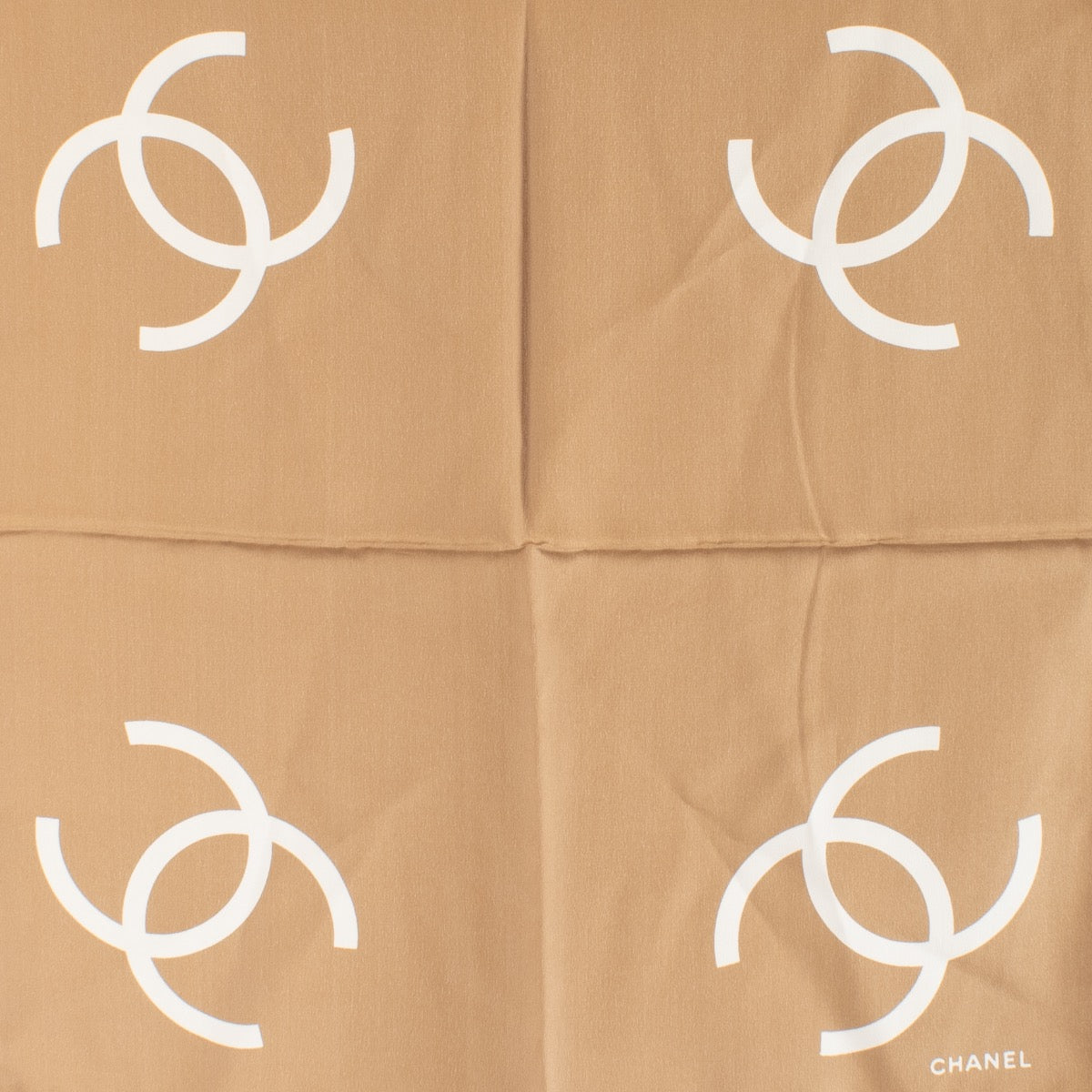authentic preloved Chanel Brown Scarf on Labellov.com