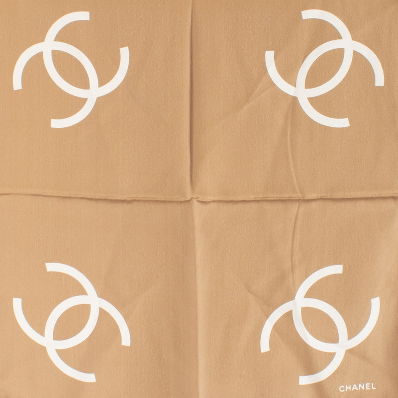 authentic preloved Chanel Brown Scarf on Labellov.com