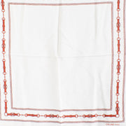 authentic preloved Celine Beige/Red Silk Scarf on Labellov.com