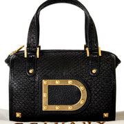 Delvaux Le Astrid Mini Black Python Evening Bag now for sale at labellov vintage fashion webshop belgium