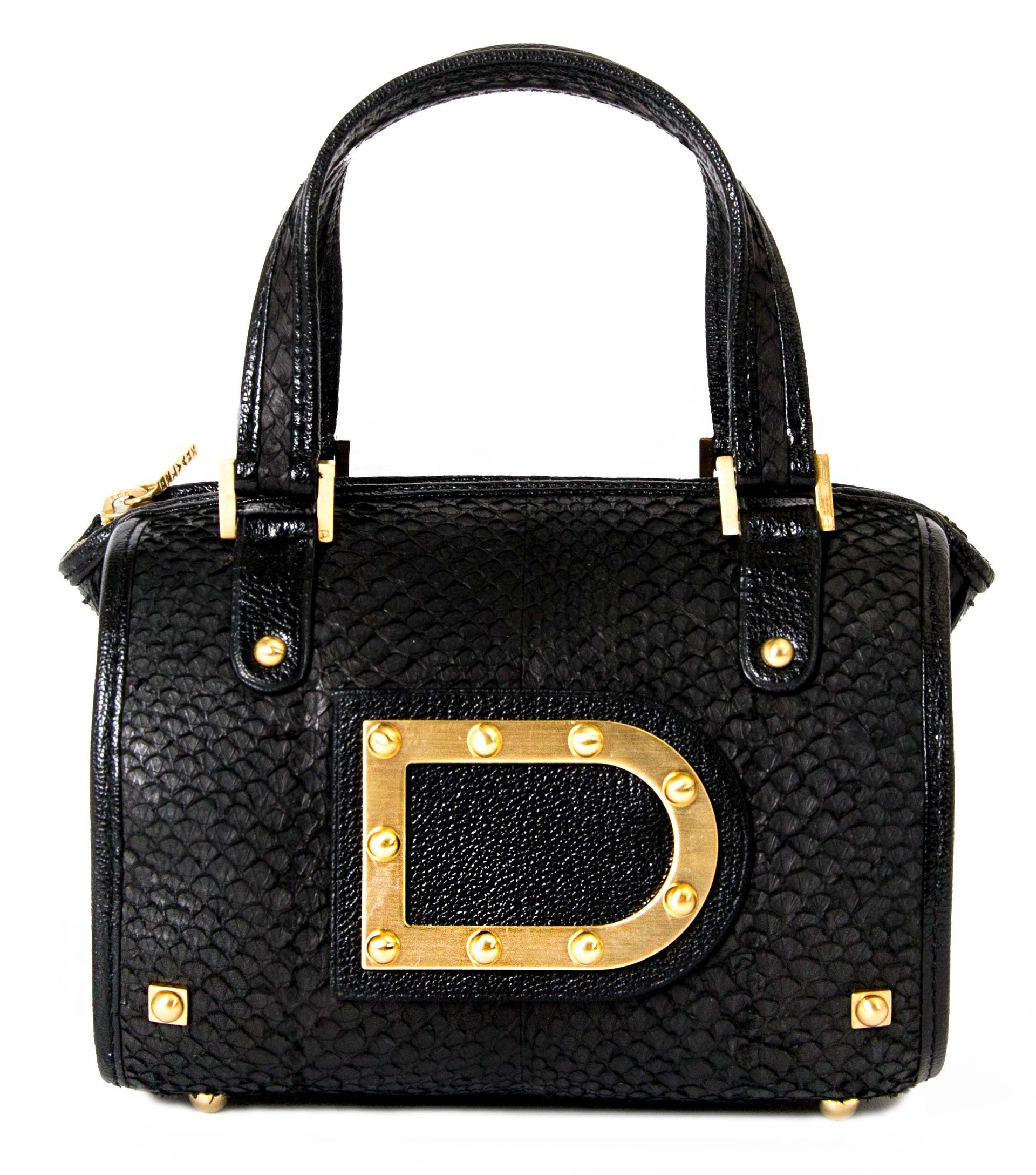 Delvaux Le Astrid Mini Black Python Evening Bag now for sale at labellov vintage fashion webshop belgium