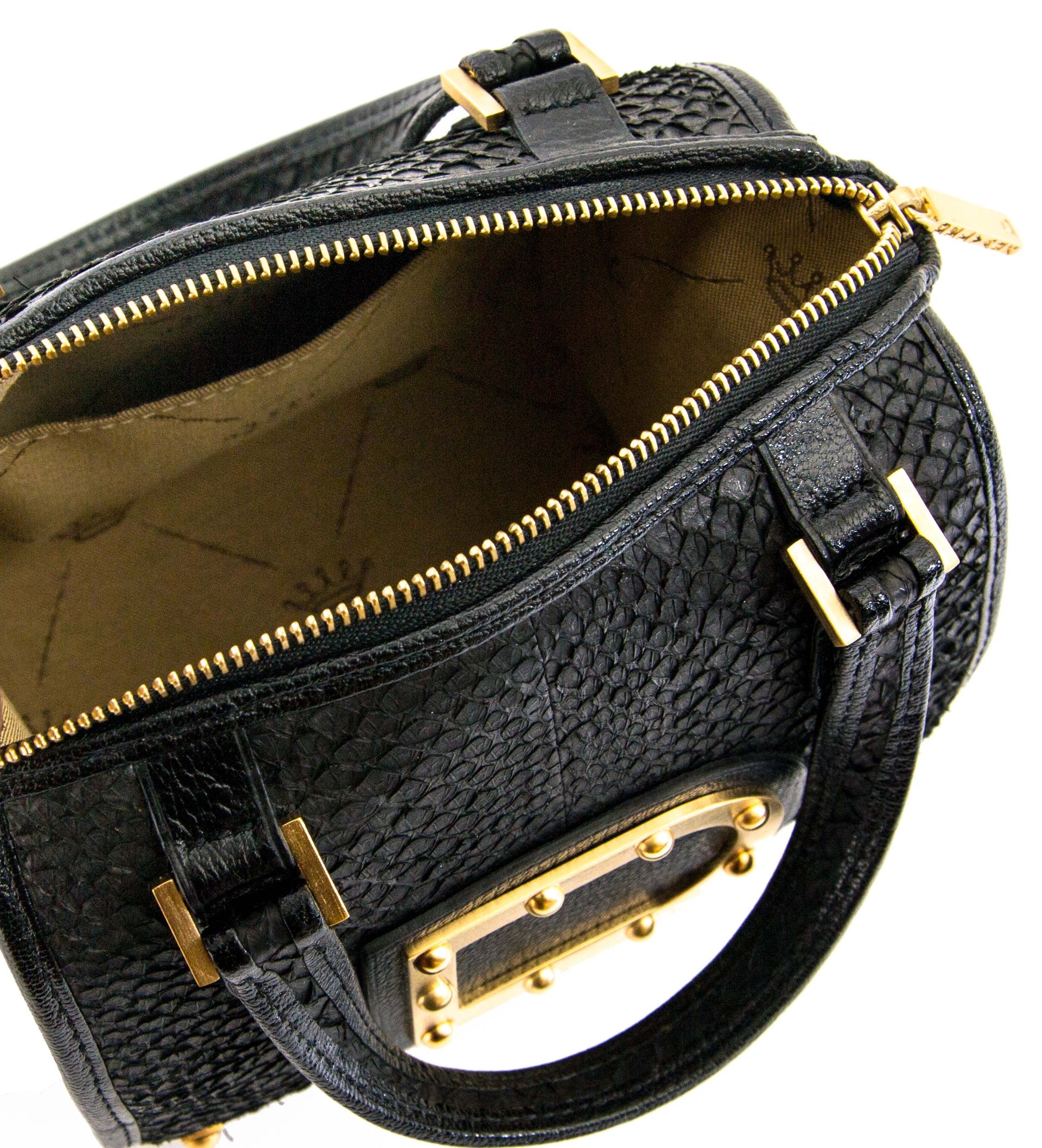 Delvaux Le Astrid Mini Black Python Evening Bag now for sale at labellov vintage fashion webshop belgium