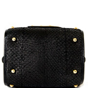 Delvaux Le Astrid Mini Black Python Evening Bag now for sale at labellov vintage fashion webshop belgium