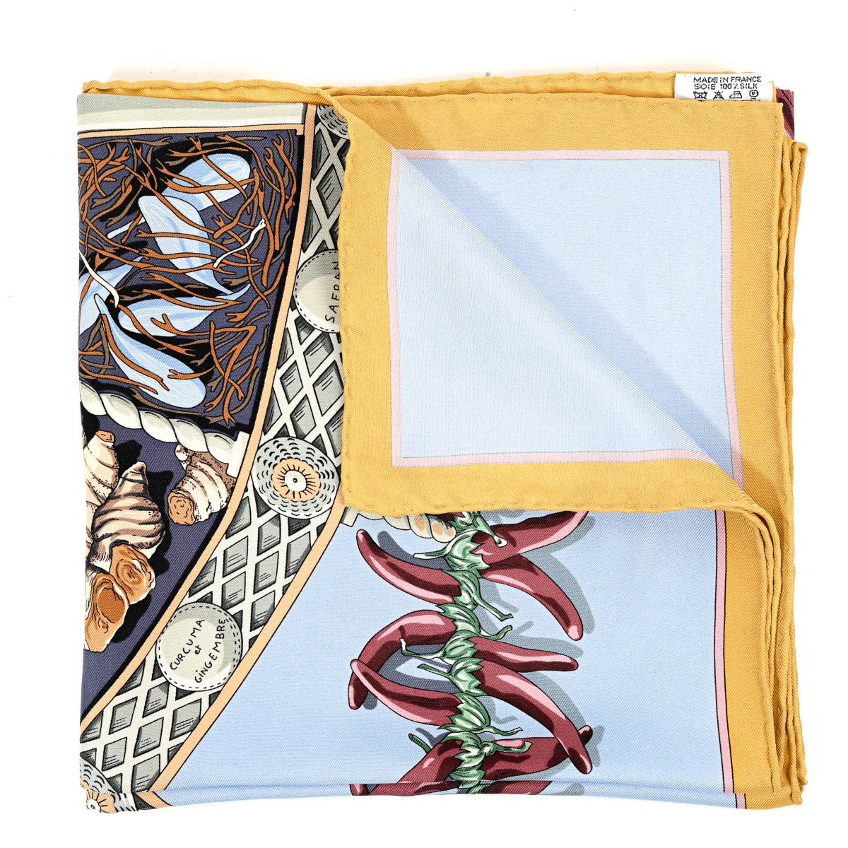 Hermès Aux Pays des Epices 90 Silk Scarf