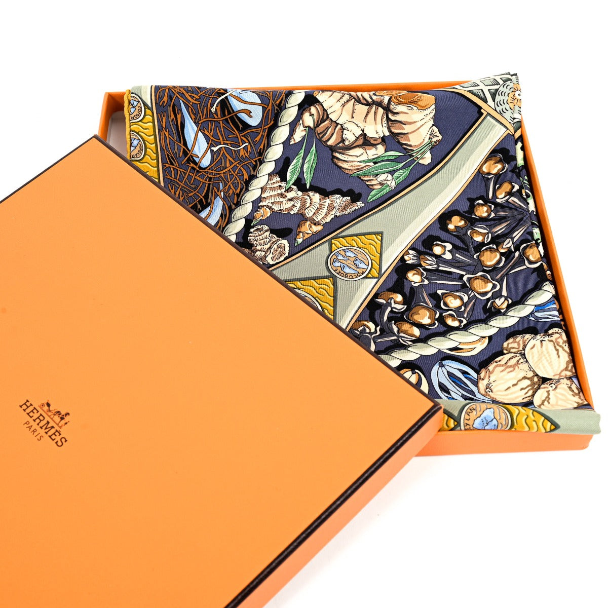 Hermès Aux Pays des Epices 90 Silk Scarf