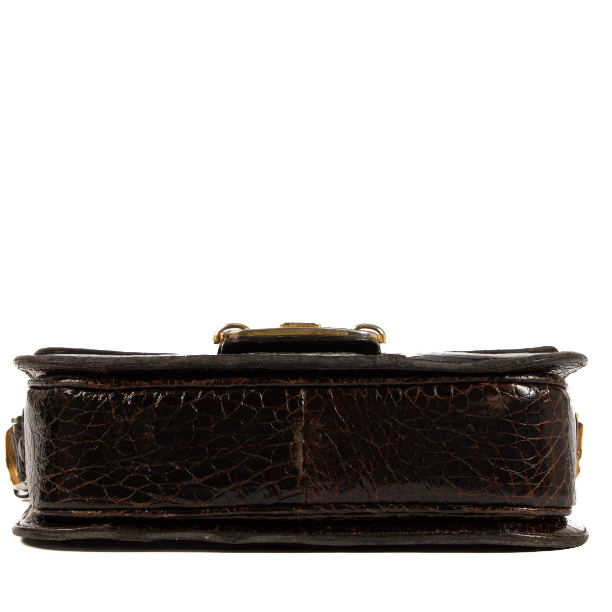 Shop 100% authentic second-hand Céline Brown Alligator Carriage Vintage Crossbody Bag on Labellov.com