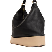 Shop 100% authentic second-hand Delvaux Every D Hobo Allure Bicolore Black-Nude Shoulder Bag on Labellov.com