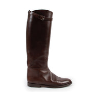 Shop safe online at Labellov these 100% authentic second hand Hermès Brown Jumping Boots