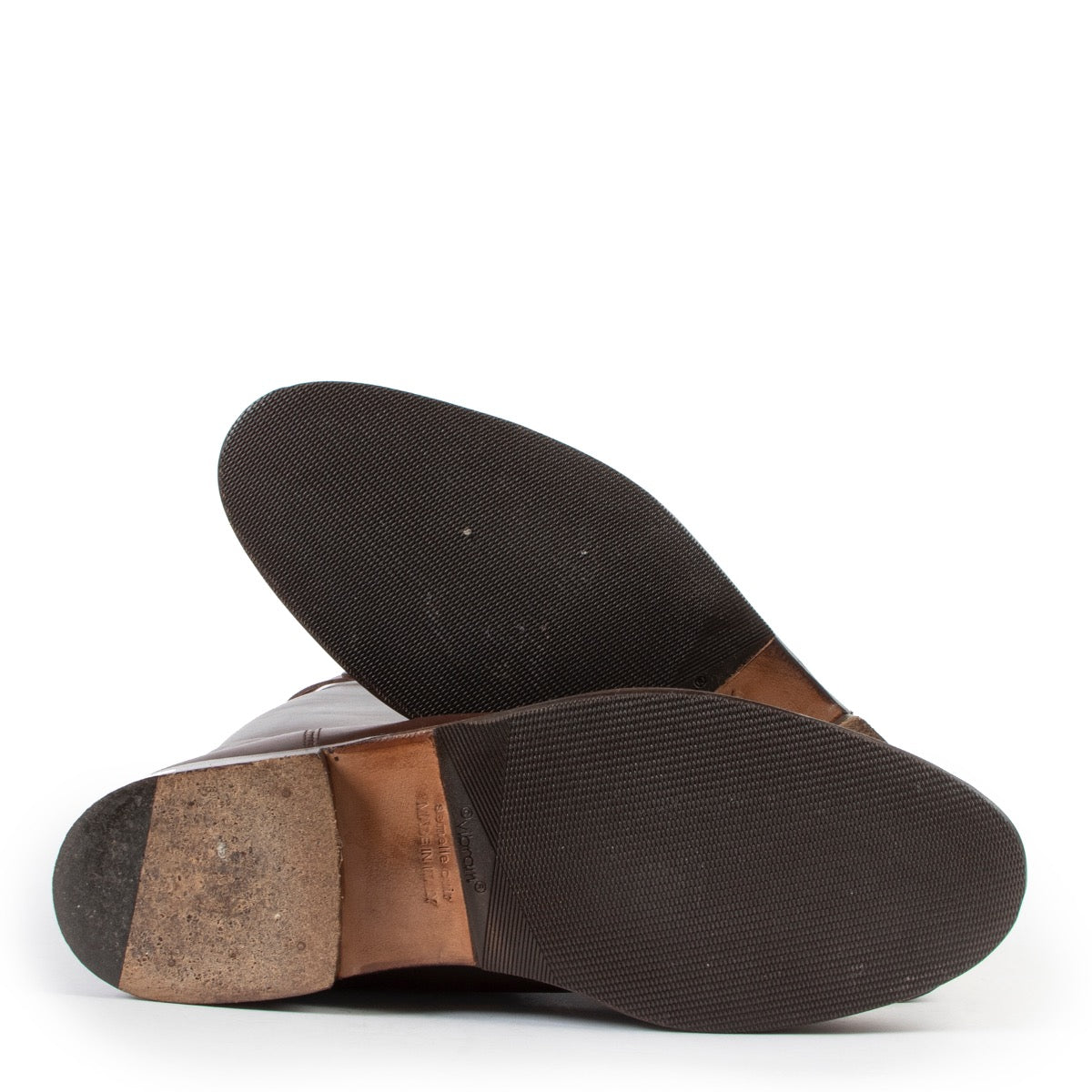 Shop safe online at Labellov these 100% authentic second hand Hermès Brown Jumping Boots