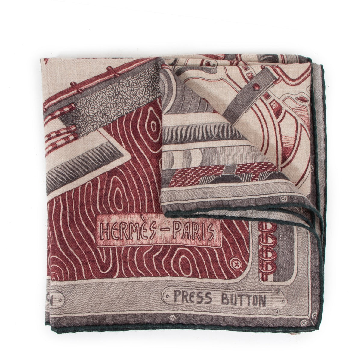 Shop safe online at Labellov in Antwerp this 100% authentic second hand Hermès Beige And The Winner Is Cashmere and Silk Scarf