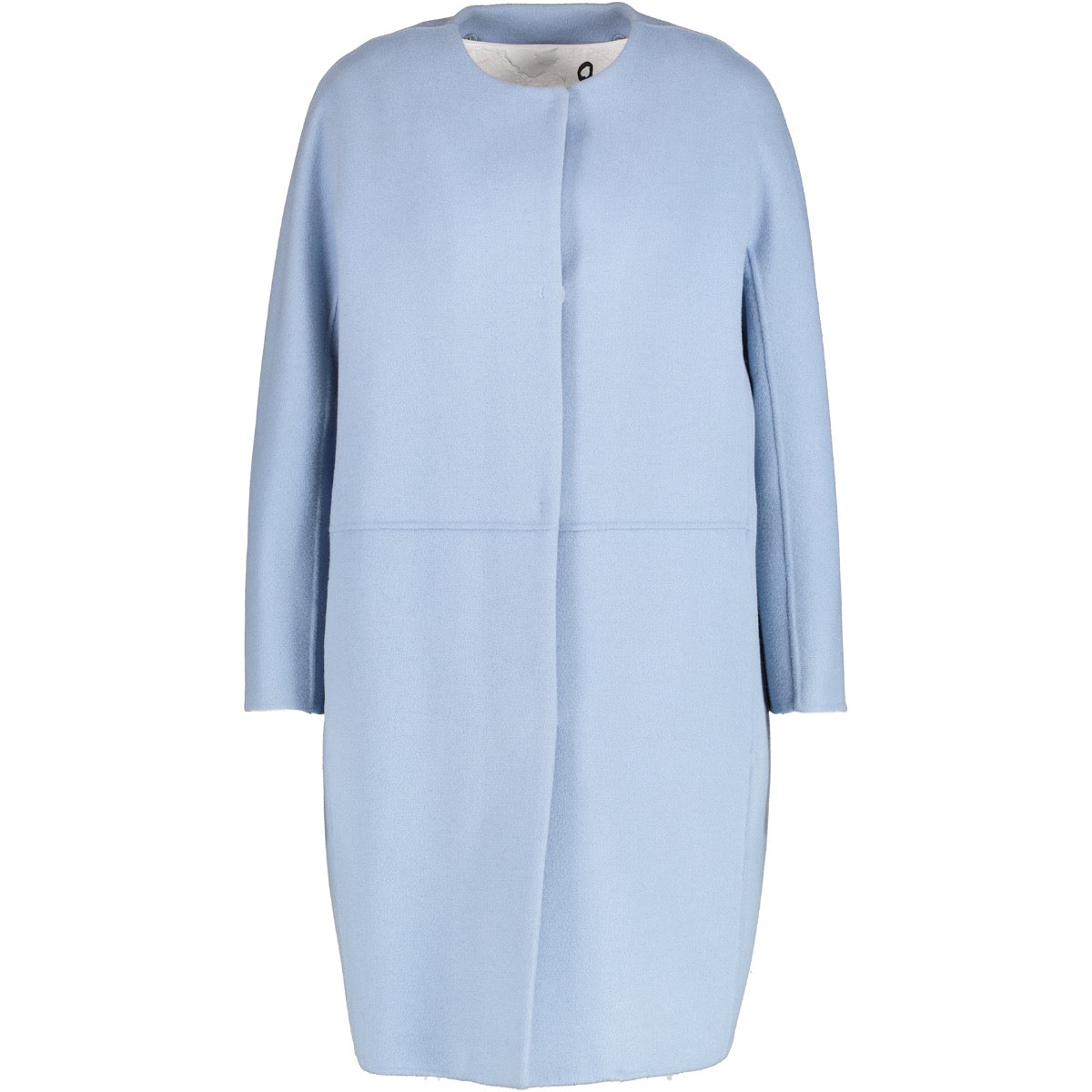 Max Mara The Cube Blue Padded Wool Coat