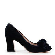 Buy a 100% authentic pair of second hand Miu Miu Blue Velvet Pumps Size 39,5 at Labellov