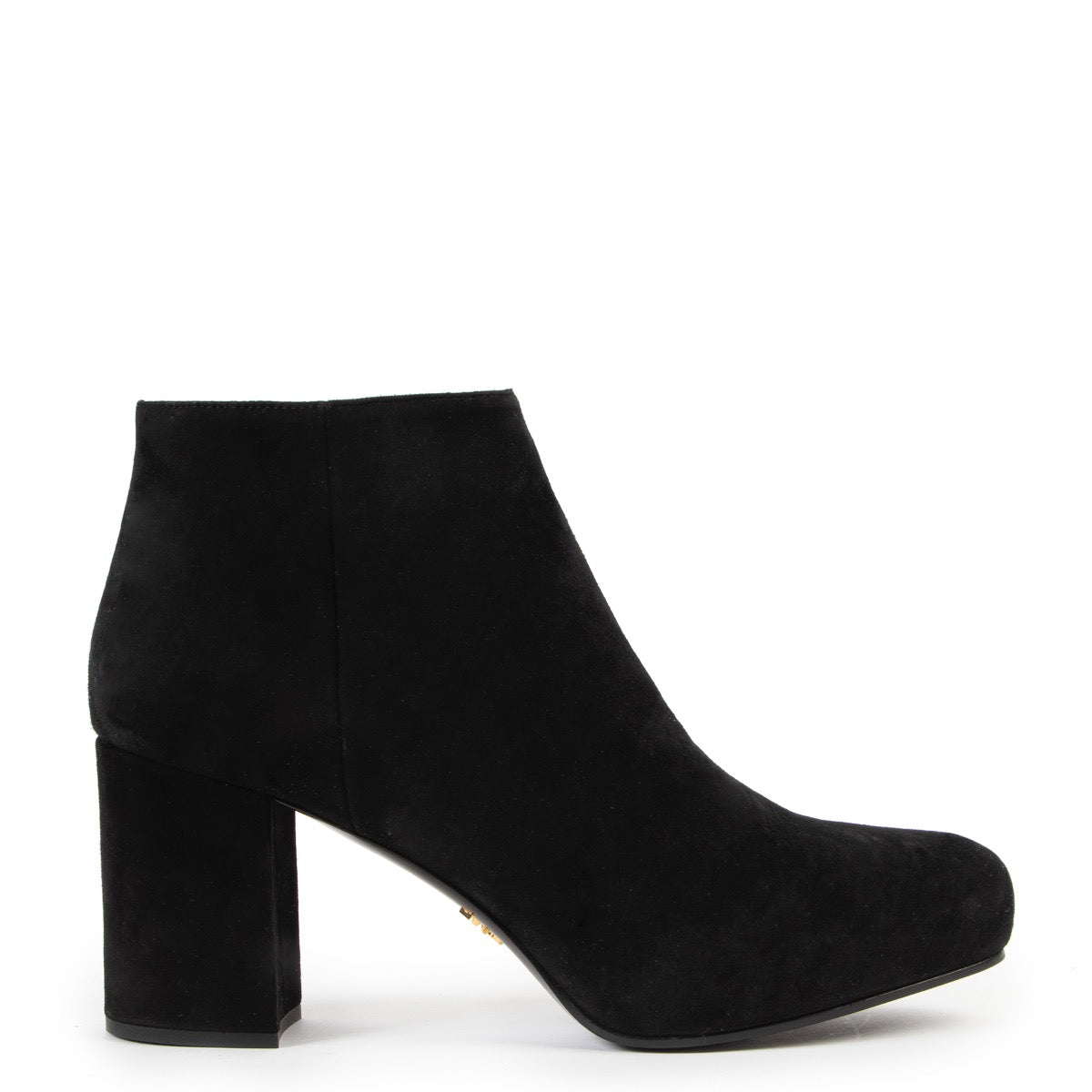 Buy a 100% authentic pair of second hand Prada Black Suede Point-Toe Boots Size 39 at Labellov