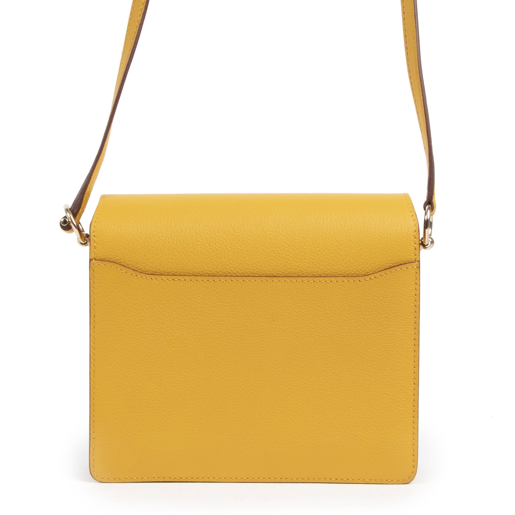 Hermès Mini Roulis 18 Moutarde GHW