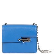 Authentieke Tweedehands Hermès Sac Verrou Chaine Mini Chevre Mysore 17 Bleu Hydra juiste prijs veilig online shoppen luxe merken webshop winkelen Antwerpen België mode fashion