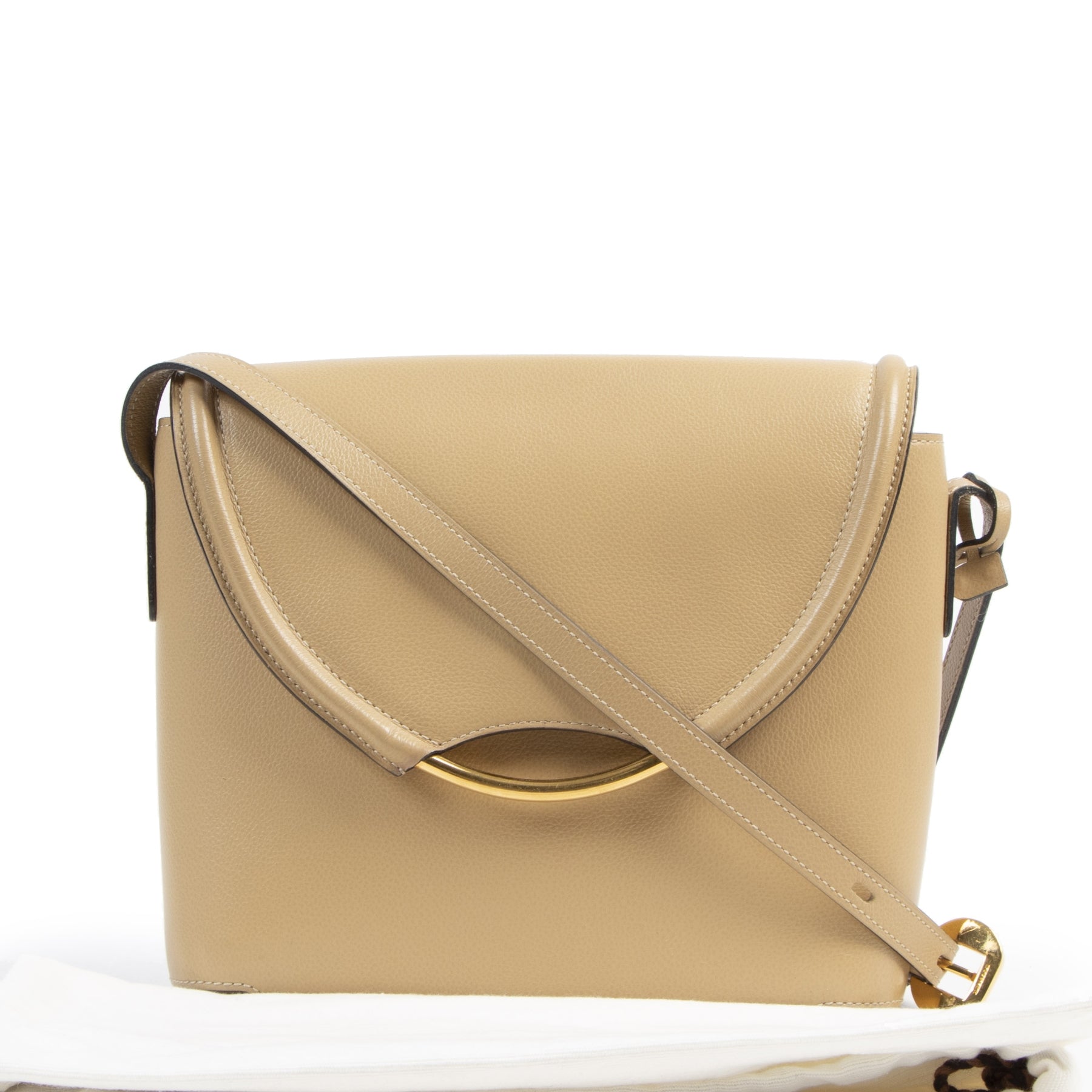 Delvaux Beige Eclaire Crossbody Bag