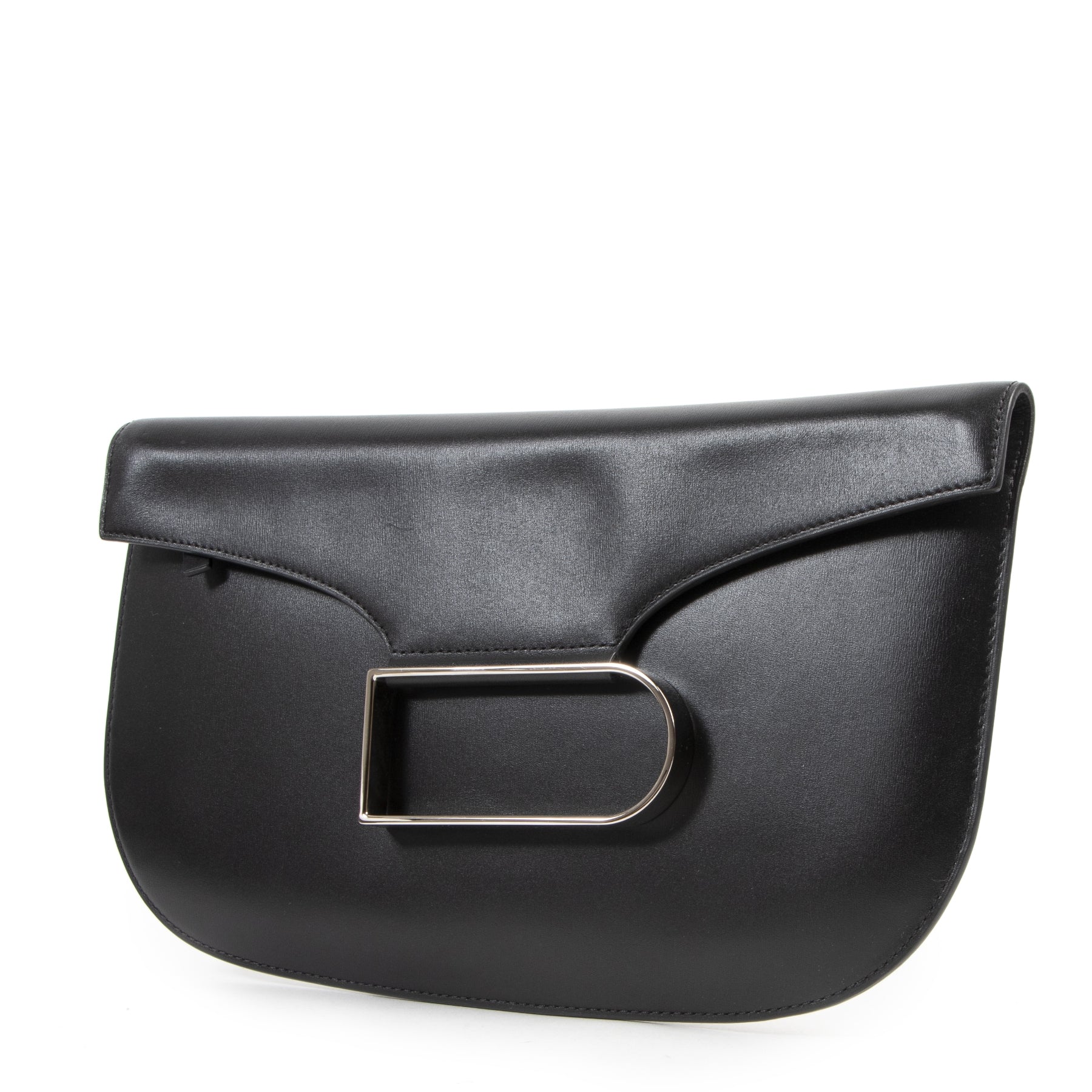 Delvaux Black Double Je Clutch pour le meilleur prix chez Labellov à Avers Belgique