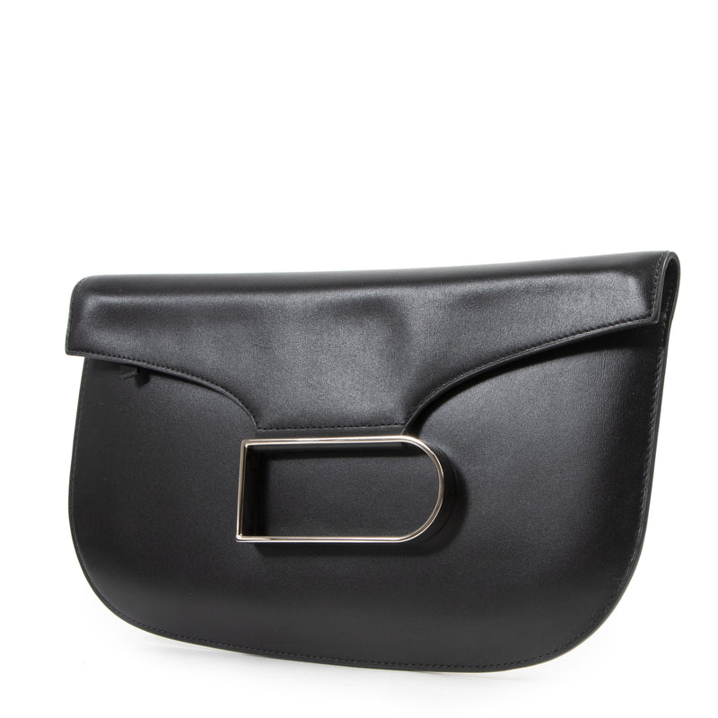 Delvaux Black Double Je Clutch pour le meilleur prix chez Labellov à Avers Belgique