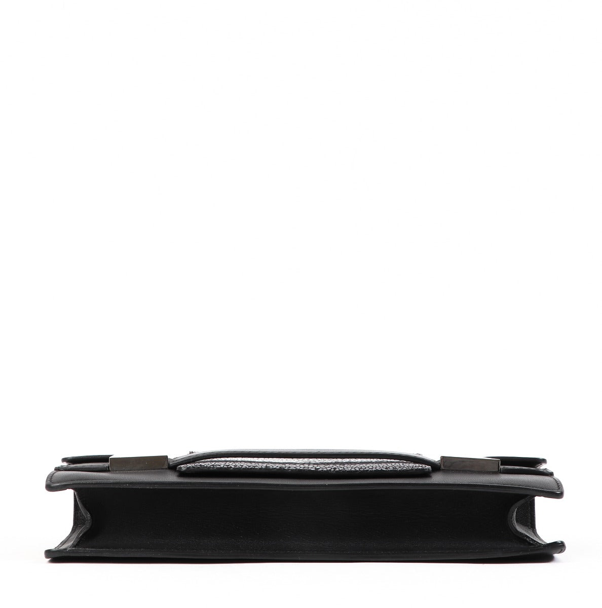 Pochette Delvaux Madame Polo & Galuchat noire