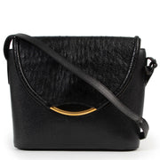 Shop online authentic second hand Delvaux Black Ostrich eclair Crossbody Bag at Labellov.com.