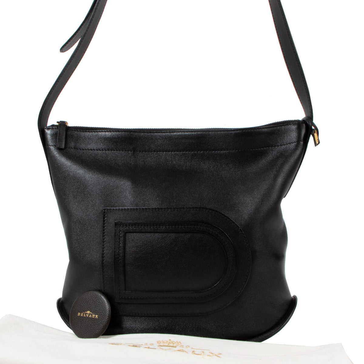 Delvaux Black Pin Baudrier Polo