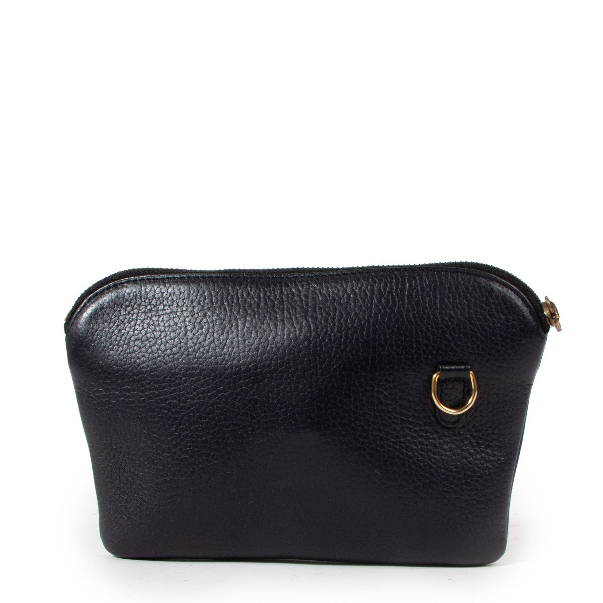 Pochette Delvaux en cuir bleu