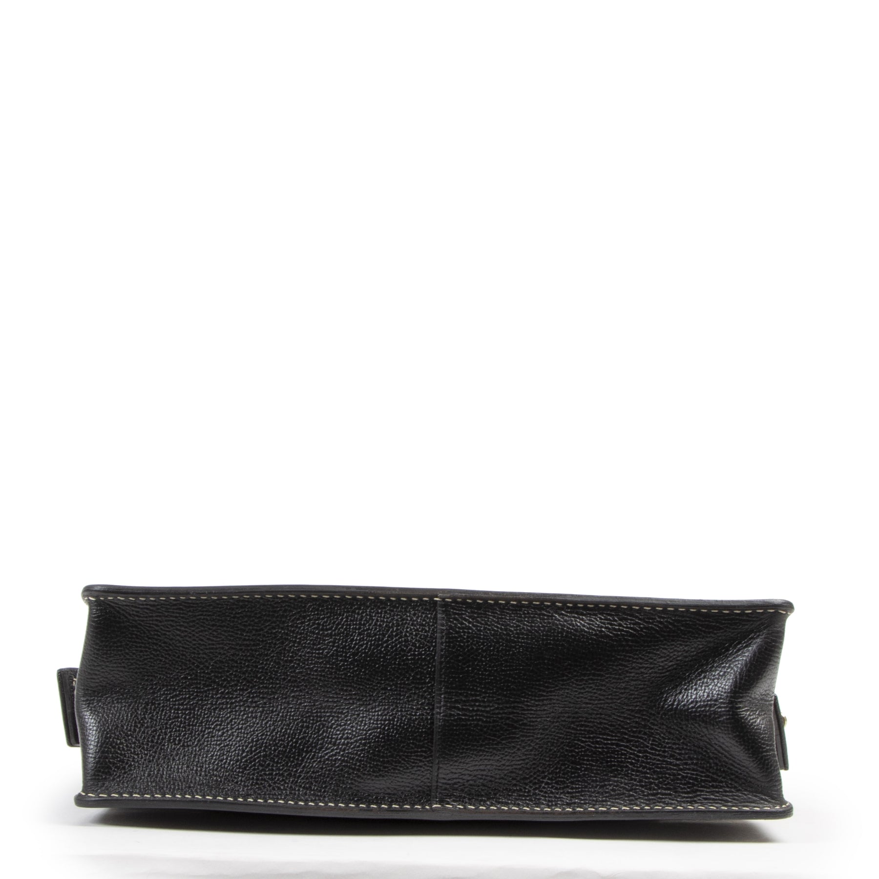 Authentique seconde-main vintage Delvaux Black Double Strap Shoulder Bag achète en ligne webshop LabelLOV