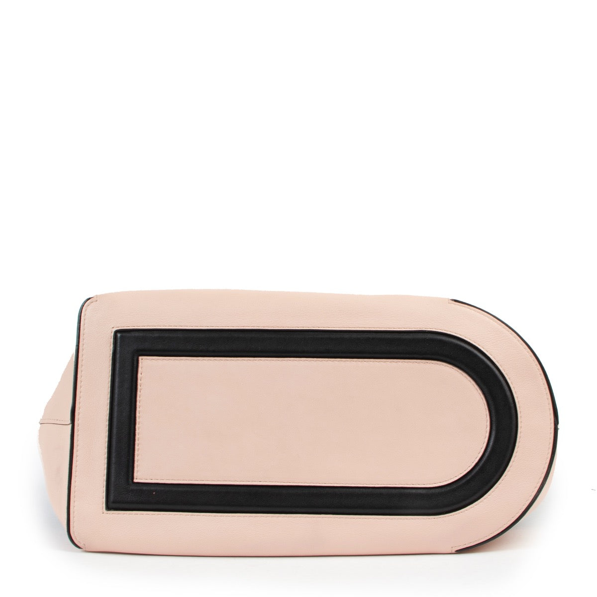 Buy an authentic second hand Delvaux Every D Hobo Allure Bicolore Noir-Nude in good condition at Labellov