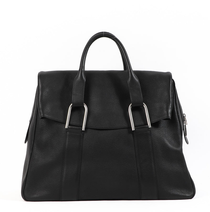 Delvaux Givry City Black Large Handbag