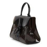 Authentic secondhand Delvaux Brillant Black Vinyl Limited Edition designer bags fashion luxury vintage webshop safe secure online shopping worldwide shipping