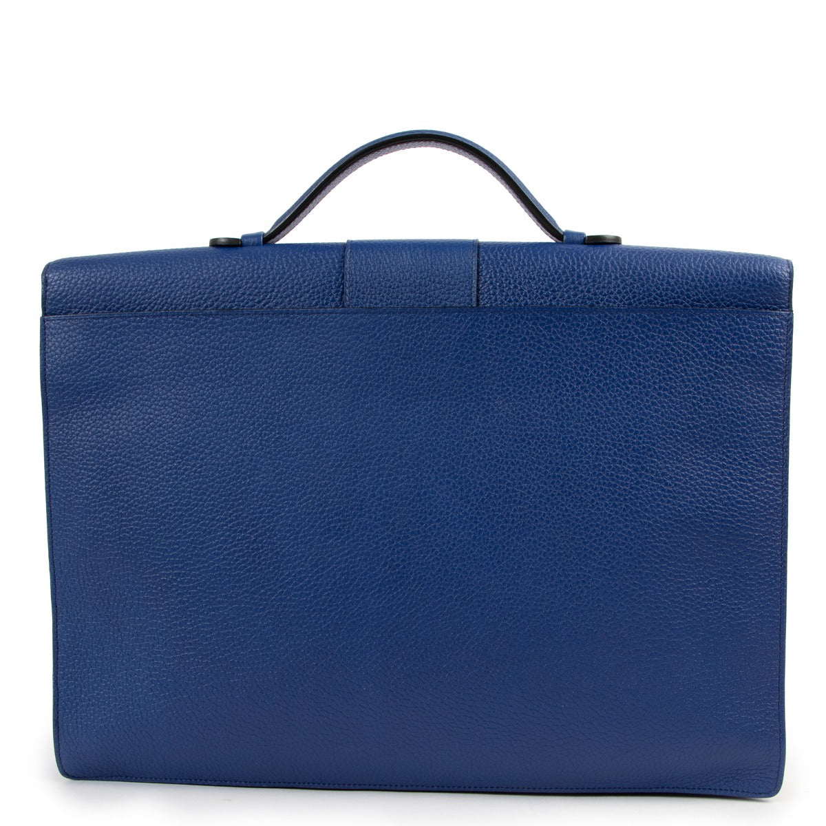 Shop authentic second hand luxury designer Delvaux Cartable Presse Blue Briefcase at Labellov.