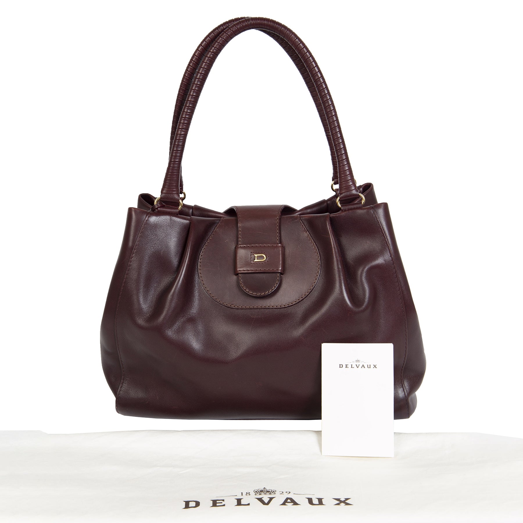 Sac shopping Delvaux Clair Obscur en cuir Pinot Sellier