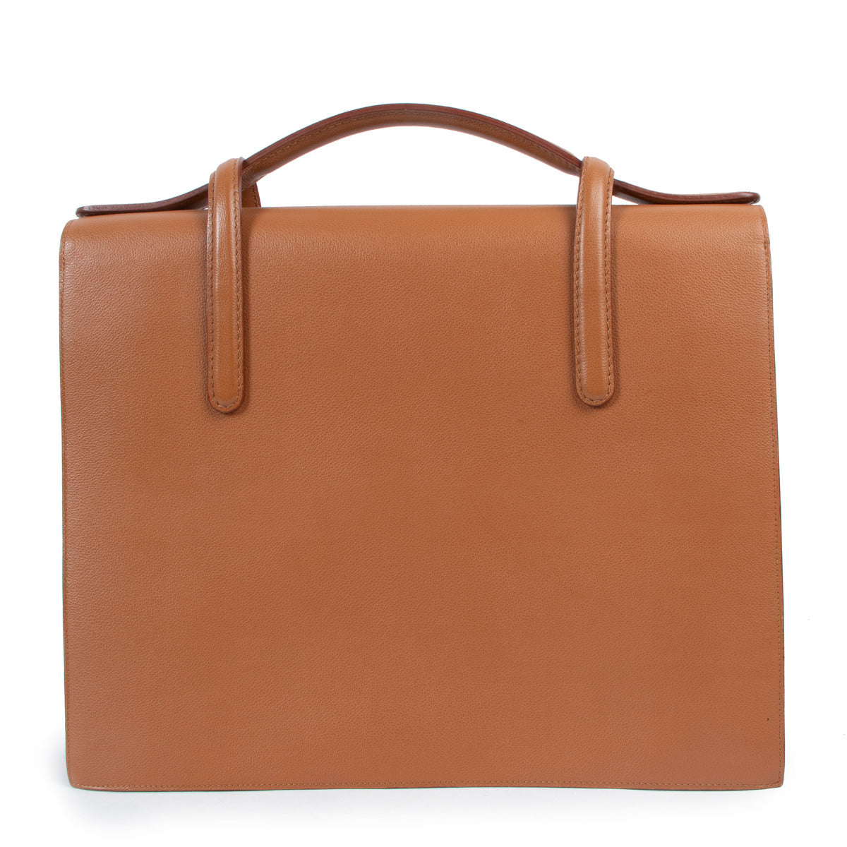 Delvaux Fauve Gekorreld Leren Caractère 2 Aktetas
